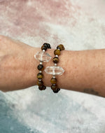 Tiger Eye Power Quartz Bracelet