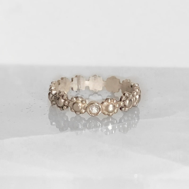 Daisy Stone Stackable Rings