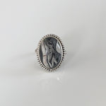 Black Lace Agate Ring (Last One Size 6)