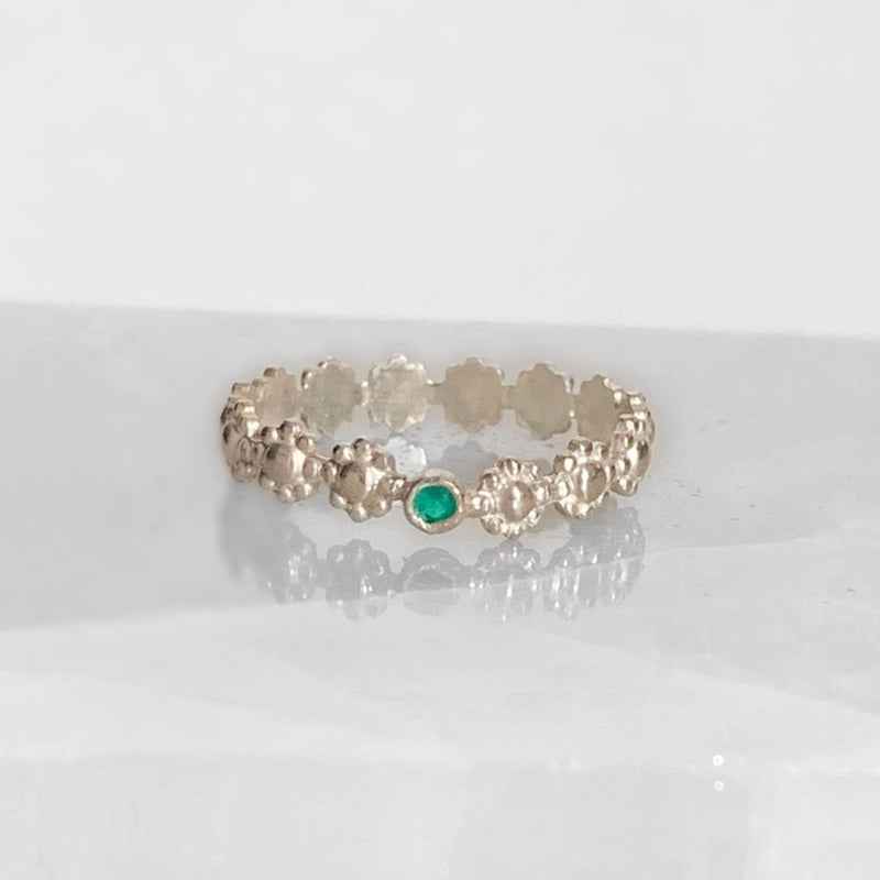 Daisy Stone Stackable Rings