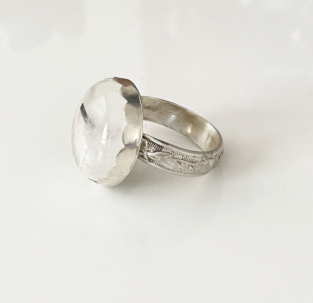 Tourmalated Quartz Ring (Last One Size 8)