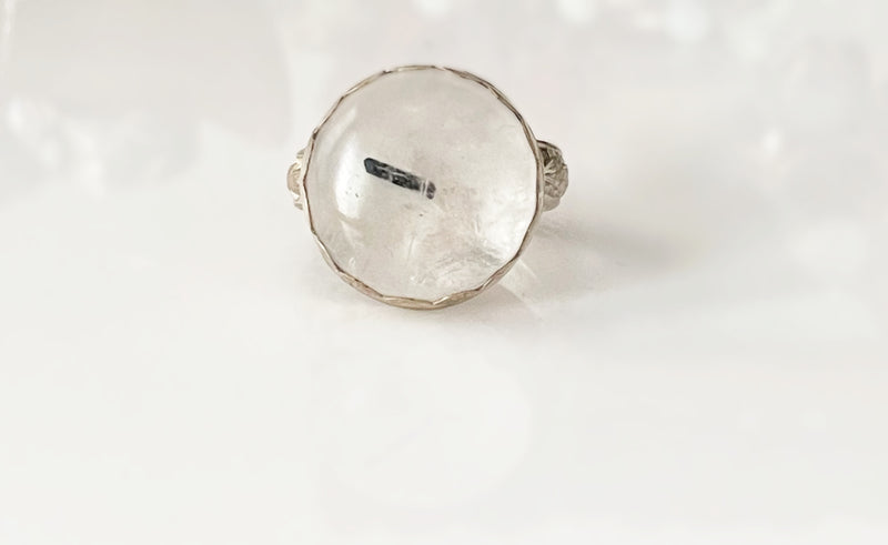 Tourmalated Quartz Ring (Last One Size 8)