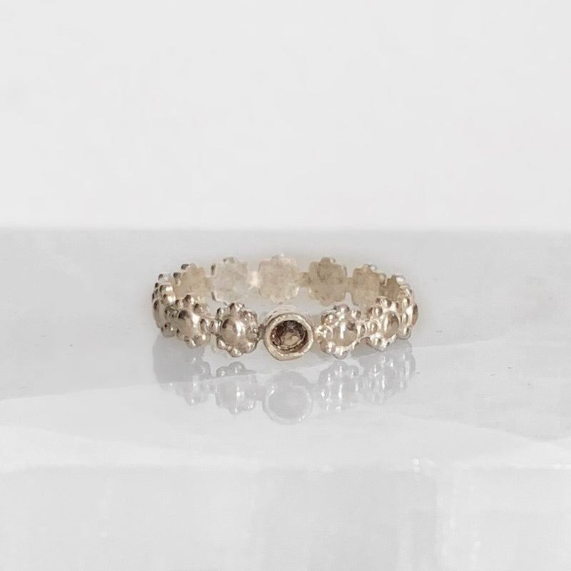 Daisy Stone Stackable Rings