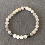 Rutile Quartz & Moonstone Bracelet