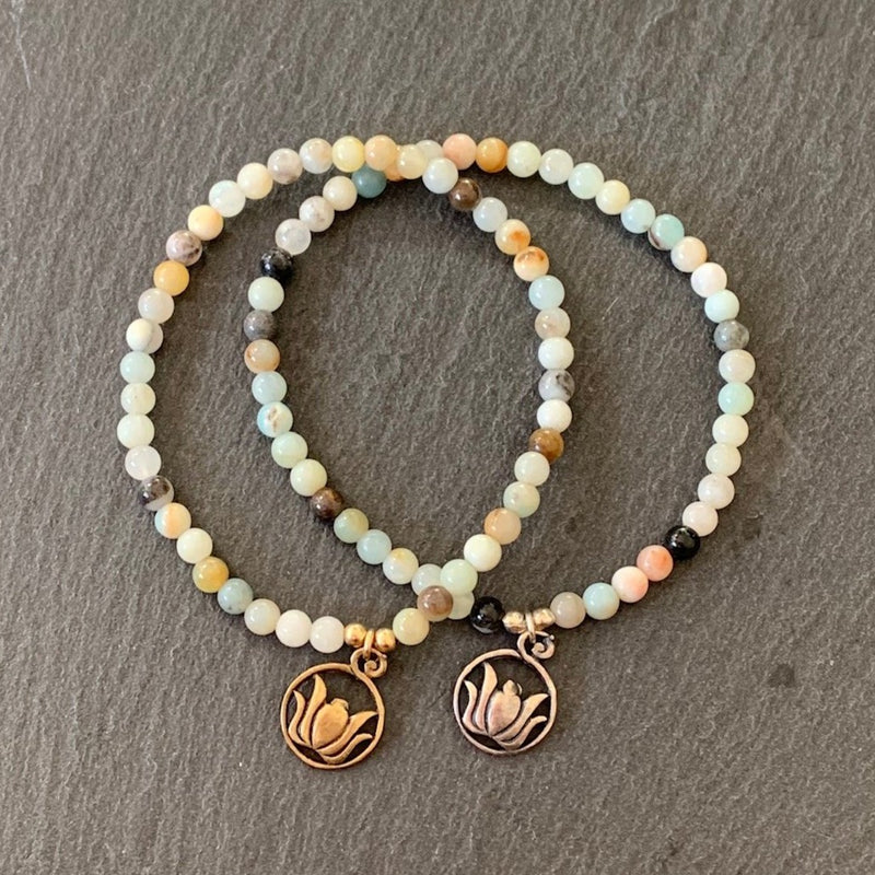 Power Stone Lotus Bracelet